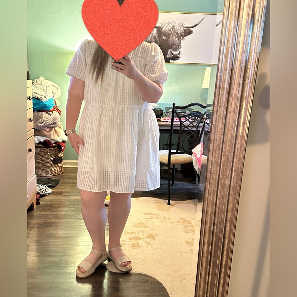 Lined White Dress